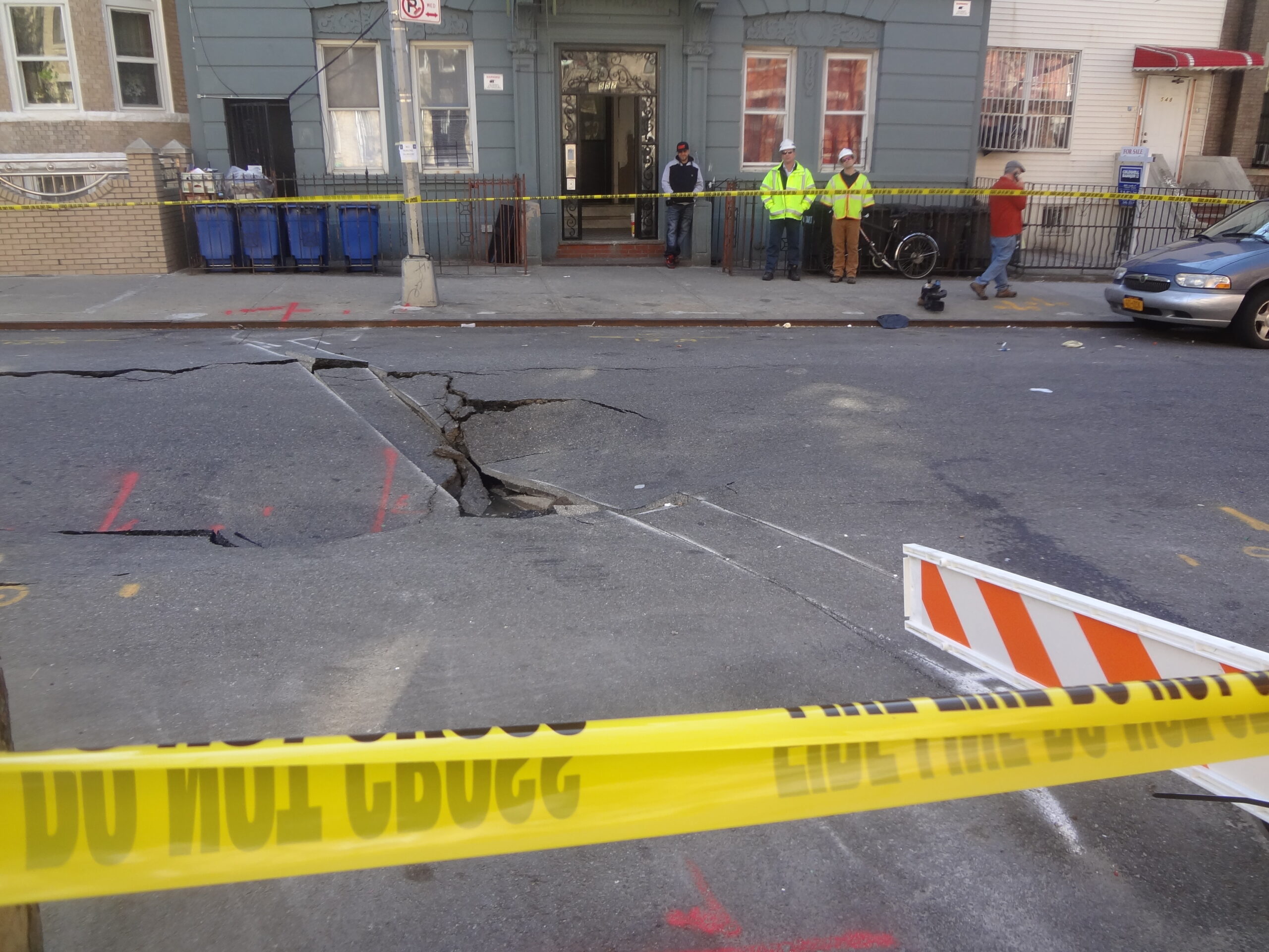 Another Large Sinkhole Opens In Sunset Park