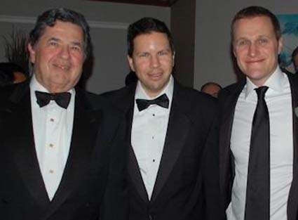 From left, are Joshua Muss, president of the Brooklyn-based Muss Development; Jason Muss, a principal at Muss; and Rob Speyer, co-CEO of Tishman Speyer.  Image courtesy of  Real Estate Bisnow New York