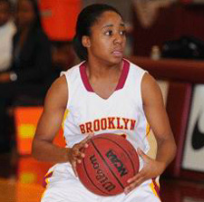 Junior guard Charnelle Saint Lauren helped Brooklyn College remain unbeaten in CUNYAC action Saturday before the Bulldogs topped non-conference rival NJCU on Monday.  Photo by Damion Reid.
