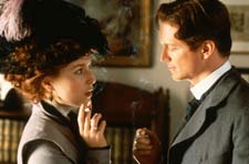 â€˜The House of Mirth,â€™ Terence Daviesâ€™ adaptation of Edith Whartonâ€™s 1905 novel of New York society, is one of the films featured in BAMcinÃ©matekâ€™s series celebrating the British directorâ€™s work. Shown here, from left to right are Gillian Anderson and Eric Stoltz. The film screens on March 24. See listing under Film.	Photo courtesy BAMcinÃ©matek/Photofest