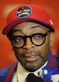 Director Spike Lee showed up to support the Brooklyn team. AP 