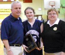 Senior Deirdre Lavelle was presented the GCHSAA Sportsmanship Award for her high level of play throughout the season. 