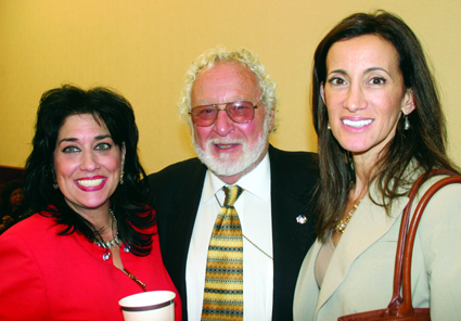 President Connie Bajohr (left), retired Surrogateâ€™s Court clerk John DaVito and court attorney Gigi Coffinas.