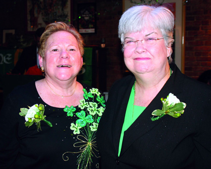 Sgt. Gloria Maloney (left) and retired clerk Madonna Connor.