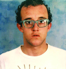 â€˜Self-Portrait with Glasses Painted by Kenny Scharfâ€™ is a Polaroid photograph on exhibit as part of â€˜Keith Haring: 1978â€“1982â€™ at the Brooklyn Museum, the first large-scale exhibition to explore the early career of one of the best-known American artists of the 20th century. Collection Keith Haring Foundation.  Â© Keith Haring Foundation 