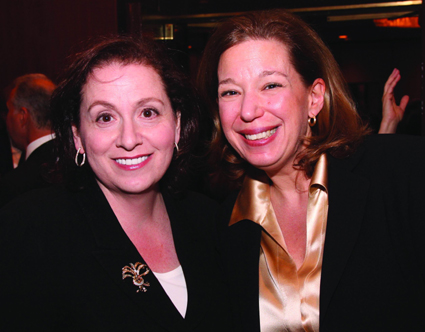 Acting Kings County Supreme Court Justice Miriam Cyrulnik (left) and Brooklyn Bar past-President Andrea Bonina