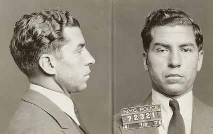 In this April 18, 1936, photo provided by the New York City Municipal Archives, the police booking photo of Charles â€œLuckyâ€ Luciano is shown in New York City.