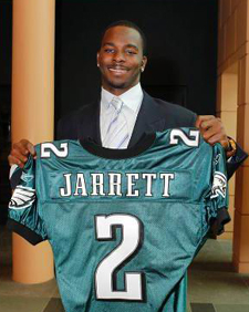 It was almost one year ago that former Fort Hamilton High School safety Jaiquan Jarrett was selected by Philadelphia in the second round of the 2011 NFL Draft. AP Photo