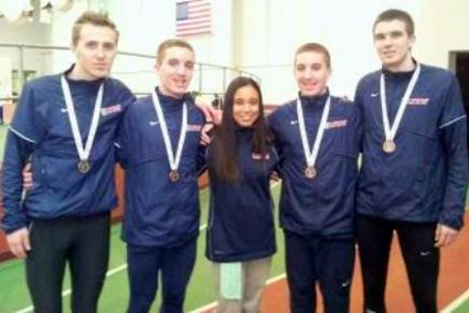 The St. Francis 4x800 relay team won gold at last weekend's Metropolitan Championships in New Jersey.
