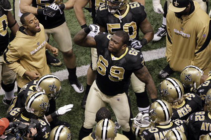 Brooklyn native Anthony Hargrove helped the Saints win the Super Bowl in 2009. AP Photo