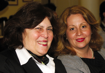 Debra Lesser (left), of the New York City Department of Education, and Paulina Ellis, secretary to Appellate Division Second Department Justice Robert Miller.