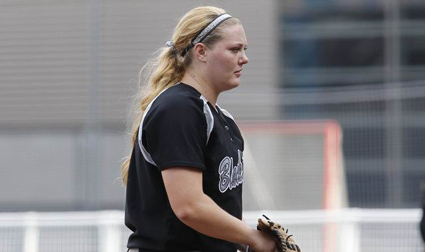 Sophomore Cassie Vondrak went 3-0 with an 0.74 ERA in pitching LIU-Brooklyn to its 13th NEC title, and ninth under the guidance of coach Roy Kortmann. Photos courtesy of LIU-Brooklyn athletics