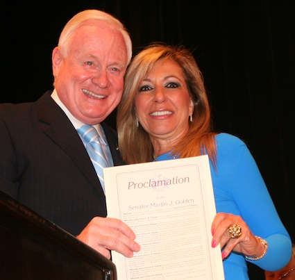  State Sen. Marty Golden (R-Brooklyn) presented a Proclamation to Hon. Di Mango.