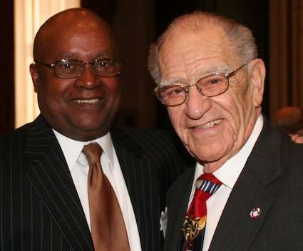 New York Court of Appeals Judge Theodore Jones (left) and former Kings County Supreme Court Justice Luigi Marano.
