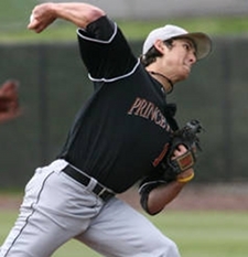 Princeton's Matthew Bowman is hoping the 13th round is a lucky one as he begins his professional career in the Mets organization.  Photo courtesy of Princeton athletics 