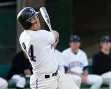 Former Poly Prep star Kevin Heller, who starred at Amherst College the last four years, was picked in the 40th round by the Boston Red Sox. Photo courtesy of Amherst athletics