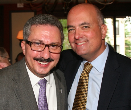 Brooklyn Bar Association President Domenick Napoletano (left) and Kings County Supreme Court Justice Carl Landicino.