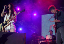 Blonde Redhead, seen here performing in California, will also headline. Photo by Paul Familetti 