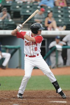 Cyclones first baseman Jayce Boyd belted a solo homer in Aberdeen Monday night.  Photo courtesy of Brooklyn Cyclones 