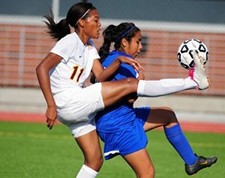 Brooklyn native Shani Abrahams scored the first goal and helped the new Brooklyn College women's soccer program records its first victory last week.  Photo by Damion Reid