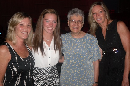 Taylor Powers, Saint Saviour High School Class of 2012, was honored as Colleen Queen of the fair. Left to right: Taylorâ€™s mother Virginia Powers; Taylor; Saint Saviour High School Principal Sister Valeria Belanger; Taylorâ€™s aunt Nancy Duggan. Taylorâ€™s mother and aunt are alumnae of Saint Saviour. Photo courtesy of Saint Saviour High School