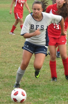 Freshman Naya Cuprill's last-second goal lifted Brooklyn Friends to a dramatic 3-3 tie with neighborhood rival St. Ann's last Thursday.