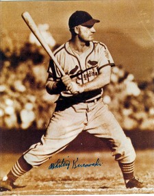 Whitey Kurowski, third baseman for the St. Louis Cardinals