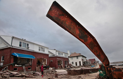 Sea Gate devastated by Sandy