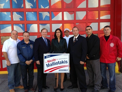 Firefighters support incumbent Nicole Malliotakis