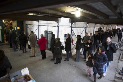 Sandy damages voting polls, Brooklyn.