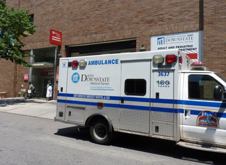 Ambulance at Long Island College Hospital
