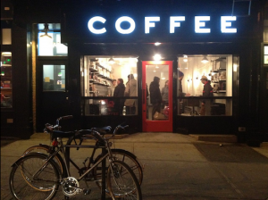 That Coffee sign is a beacon in the night. Eagle photos by Lore Croghan