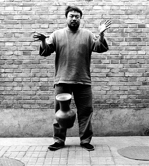 Ai Weiwei (Chinese, b. 1957). Second panel of the triptych ‘Dropping a Han Dynasty Urn, 1995.’ © Ai Weiwei