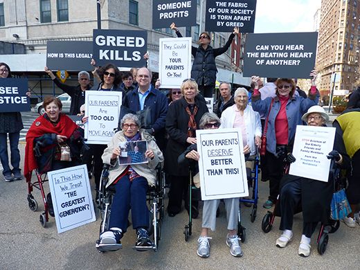 Prospect Park Residence seniors protest