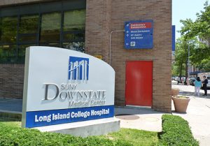 Long Island College Hospital sign by Mary Frost