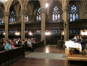 A conference at St. Ann's church discussed housing inequality