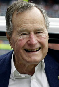 George H.W. Bush turns 90 today. AP photo