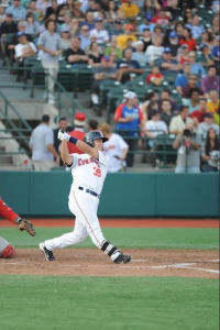Mets’ first-round pick Michael Conforto is batting a sizzling .400 in his first five games as a Brooklyn Cyclone.  Photo courtesy of Brooklyn Cyclones