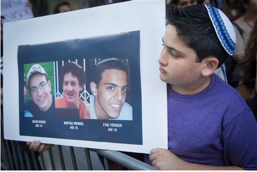 New Yorkers mourn the loss of the three kidnapped Israeli teens, one of them with Brooklyn roots
