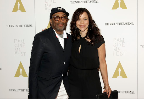 Spike Lee and Rosie Perez were joined on stage with some other cast members from “Do the Right Thing” to discuss the film on its 25th anniversary at BAM's Harvey Theater Sunday night