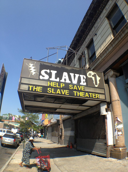 This is the Slave Theater in Bed-Stuy, whose new owner is expected to restore it and build apartments