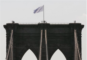 White flags atop the Brooklyn Bridge is still an important Brooklyn news story