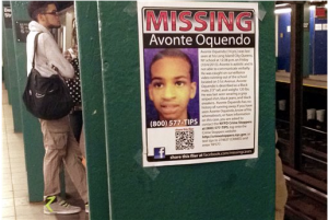 AP photo of Avonte Oquendo missing poster.