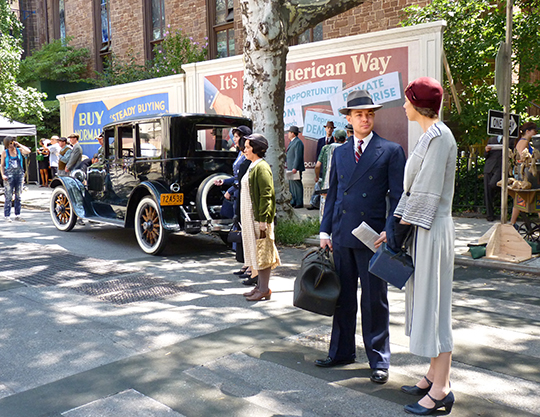 "Boardwalk Empire" filming in Brooklyn Heights. Photos by Mary Frost