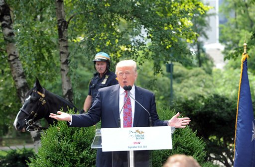 Donald Trump, seen here in Central Park. Photo by Diane Bondareff/Invision for Chronicle of the Horse/AP Images