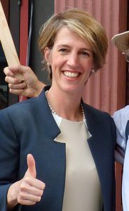 Zephyr Teachout in Brooklyn on Monday. Photo by Mary Frost
