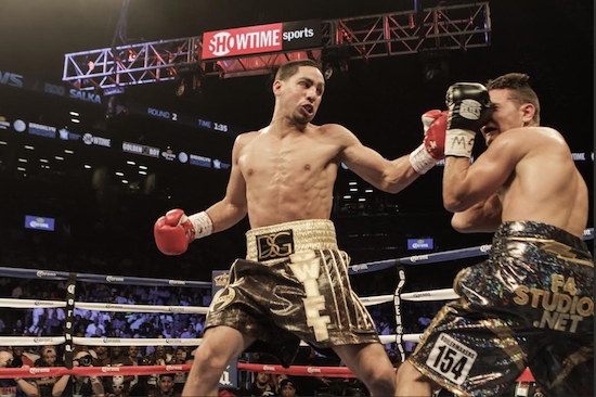 Danny Garcia’s big left hook felled Rod Salka for the third and final time Saturday night at Downtown Brooklyn’s Barclays Center