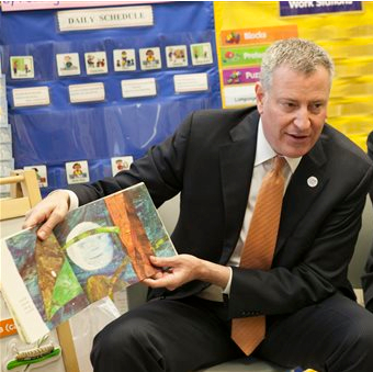 Bill de Blasio still has a relatively high approval rating