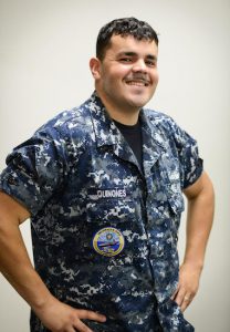 Petty Officer First Class Ernest Quinones, who enlisted in the U.S. Navy 10 years ago, is a gunner’s mate aboard the USS Gerald R. Ford. Photo courtesy U.S. Navy