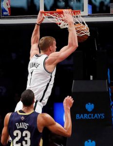 Team U.S.A. member Mason Plumlee is a rising star for the Brooklyn Nets this upcoming season. AP photo